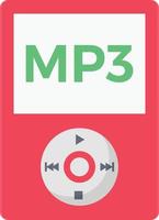 mp3 player Vector illustration on a transparent background.  Premium quality symbols. Vector flat icon for concept and graphic design.