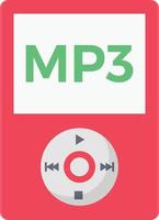 mp3 player Vector illustration on a transparent background.  Premium quality symbols. Vector flat icon for concept and graphic design.