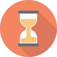 Ilustración de vector de reloj de arena sobre un fondo transparente. símbolos de primera calidad. icono de vector plano para concepto y diseño gráfico.