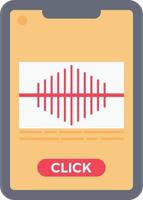 mobile sound test Vector illustration on a transparent background.  Premium quality symbols. Vector flat icon for concept and graphic design.