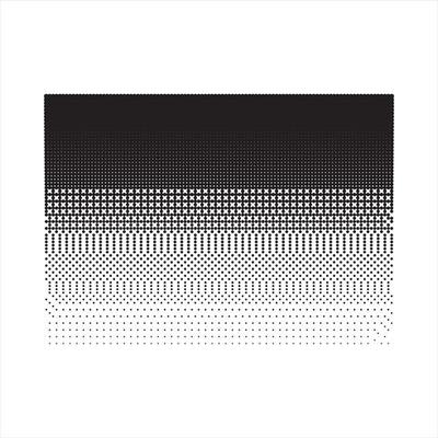 simple black and white halftone dot design vector