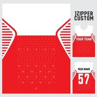 patrón deportivo rojo y blanco, concepto abstracto vector plantilla de patrón de jersey para impresión o sublimación de uniformes deportivos fútbol voleibol baloncesto deportes electrónicos ciclismo y pesca