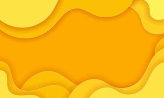 Abstract Yellow Fluid Wave Background vector