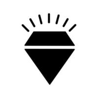 silueta de ilustración de diamante vector