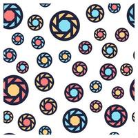 colorful retro camera shutter seamless pattern perfect for background or wallpaper vector