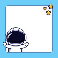 Cute astronaut offering free hug vector