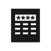 Passcode Icon, flat design icon vector