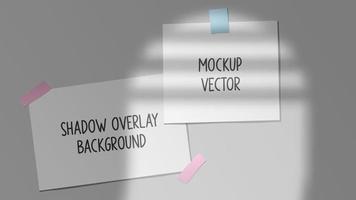 Gradient Shadow of Window Overlay Background with papers vector