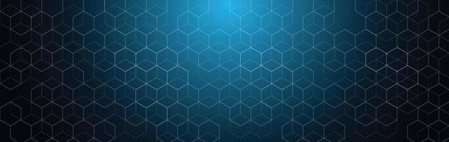 vector hexagon banner design with hexagon abstract background