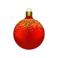 Red Christmas Ball. vector