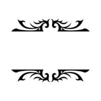 border ornament design, ornament for top and bottom of book vector