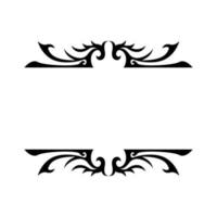 border ornament design, ornament for top and bottom of book vector