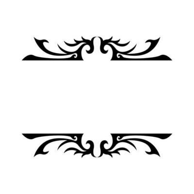 border ornament design, ornament for top and bottom of book