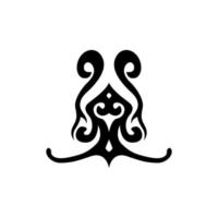 tribal ornament design for paragraph borders at the top and bottom of the page vector
