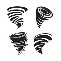 windstorm and hurricane icons vector