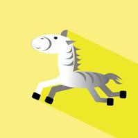 zebra flat vector illustration