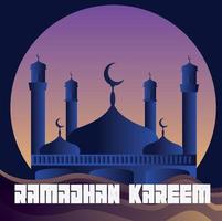 Ilustración de vector de ramadhan kareen