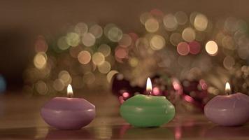 navidad año nuevo decoración y celebración velas