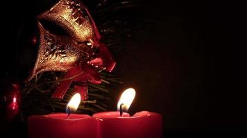 Christmas New Year Decoration and Celebration Candles video