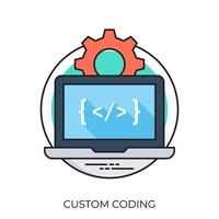 Custom Coding Concepts vector