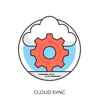 Cloud Sync Concepts vector