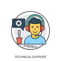 Technical Support Concepts vector