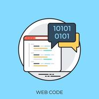 conceptos de código web vector