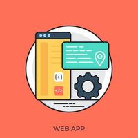 conceptos de aplicaciones web vector
