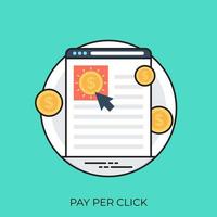 pago por clic vector