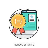 conceptos de codificación heroicos vector