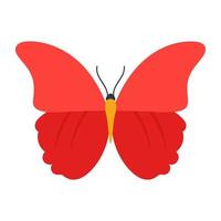 Red Cracker Butterfly vector