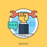 Trendy Service Concepts vector