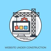 página web en construcción vector