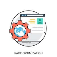 Page Optimization Concepts vector