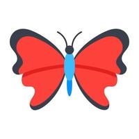 Imperial Red Butterfly vector