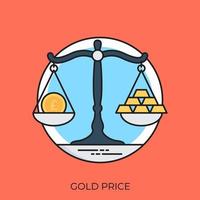 Gold Price Concepts vector