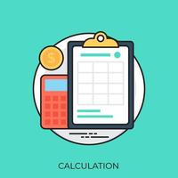 Financial Calculation Concepts vector