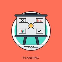 Trendy Planning Concepts vector