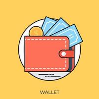 Trendy Wallet Concepts vector