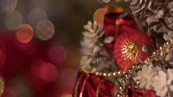 bunte weihnachten neujahr feier dekoration video