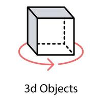 tecnología tridimensional vector