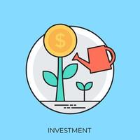 Trendy Investment Concepts vector