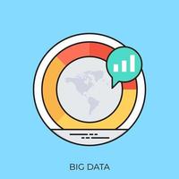 Trendy Big Data vector