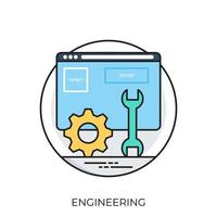 Trendy Engineering Concepts vector