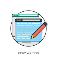 Trendy Copywriting Concepts vector