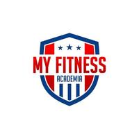 logo my fitness academy vector