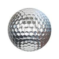 3D Rendering Golf Ball Isolated On white photo