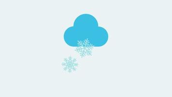 Snow Falling from the cloud, Snow Falling weather video