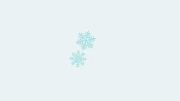 Falling snow animation with background, snow falling animation video