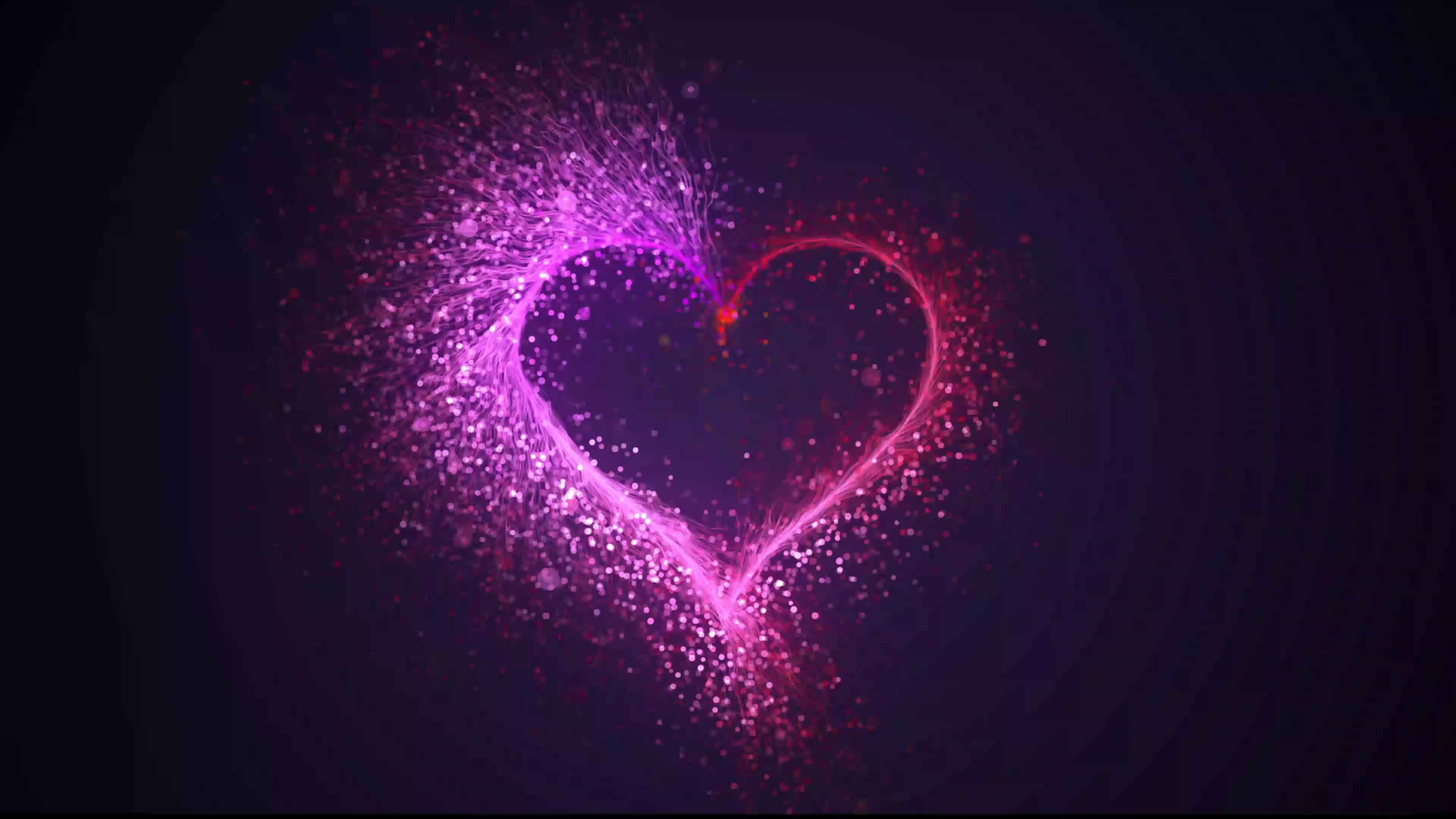 Love animation in a dark background with red colour love 4768353 Stock Video  at Vecteezy